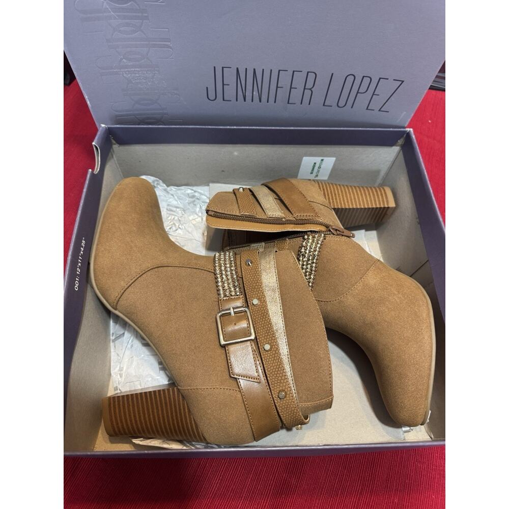 Jeniffer Lopez Women’s Cognac Boots Size 9.5